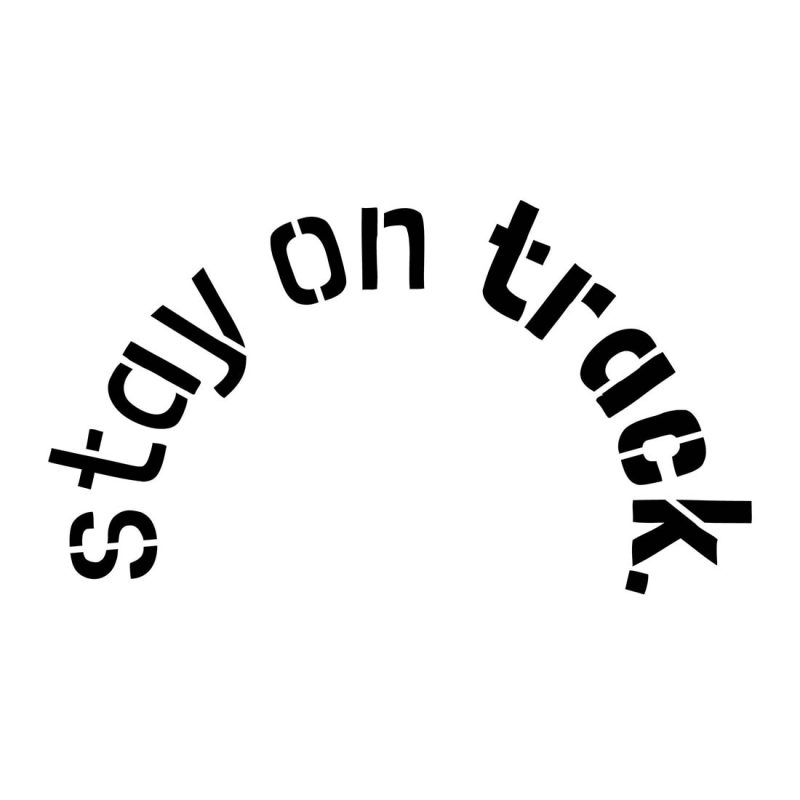 ATC Stencil Stay On Track